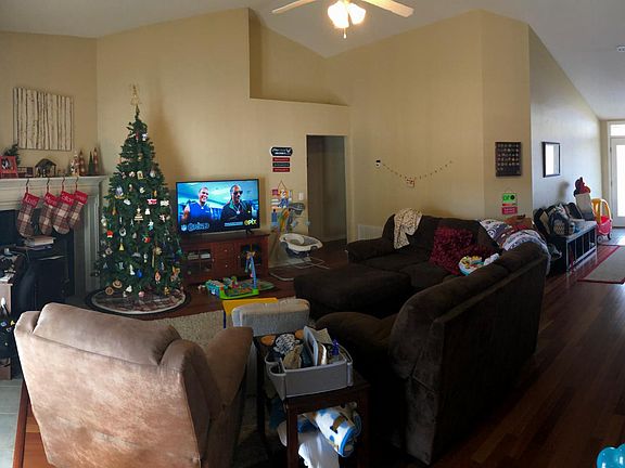 from dinning area into living room
