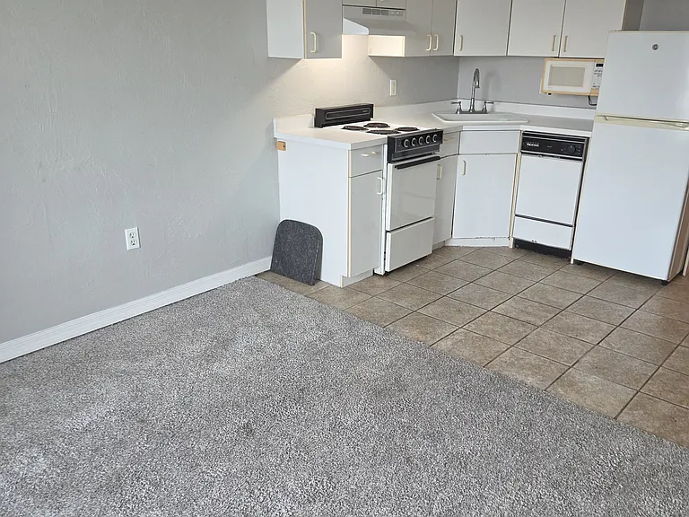 Kitchen and living space
