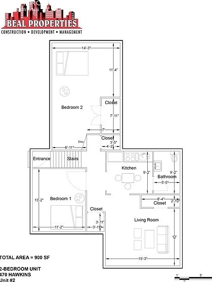 2nd image of 470 Hawkins St APT 2