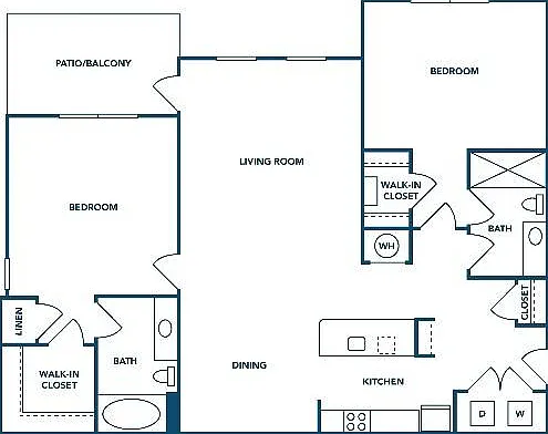 2 Bedroom | 2 Bath | 1208 SF 2 Bedroom | 2 Bath | 1208 SF