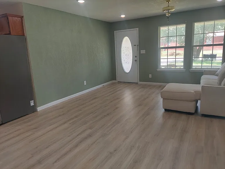 Living room and front door