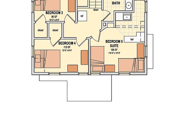 White1115 second Floor Plan