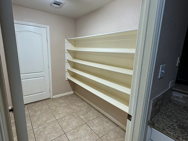 Pantry area in utility room