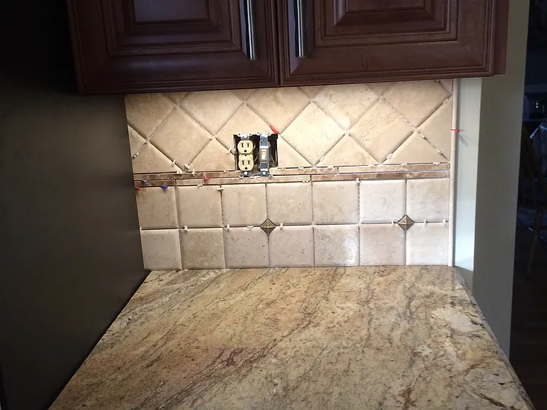 New cabinets and new backsplash