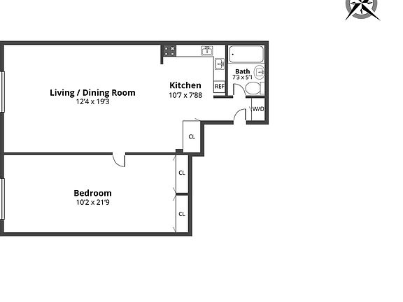 2nd image of 428 W 49th St APT 3a
