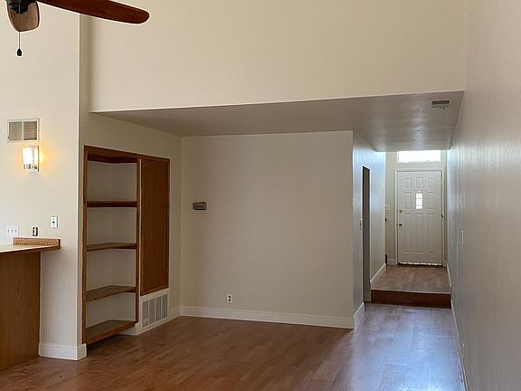 Living Room with built in bookshelf