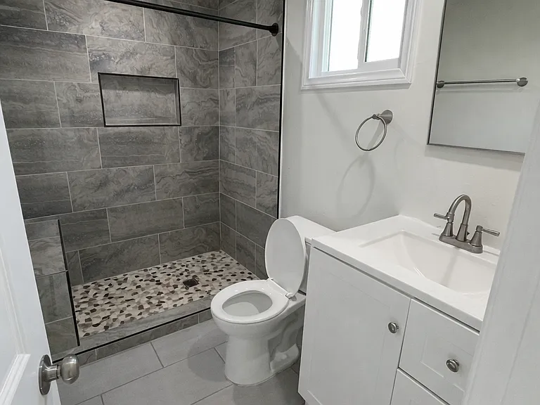 Primary bedroom ensuite bathroom (bedroom not shown in this picture)