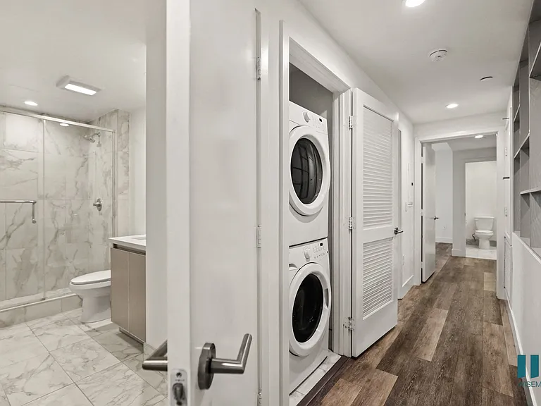 In-Suite Washer & Dryer and Hall Bathroom