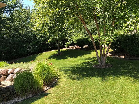Landscaped yard