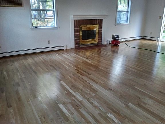 Newly-finished living room floor