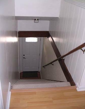 Staircase up living area