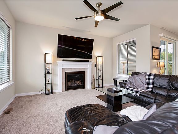 View of living room from the entryway.>