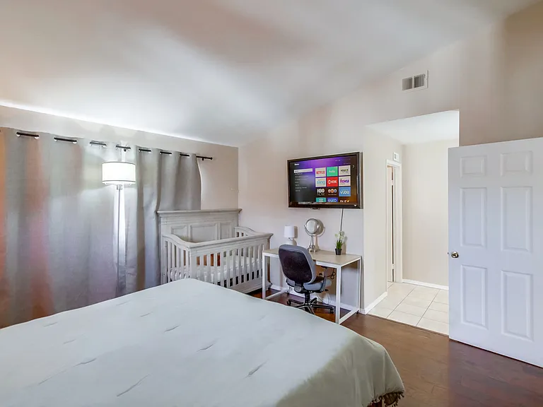 Lay back on fresh sheets while streaming your shows in the comfort of your own room