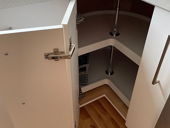 efficient corner lazy susan cabinet