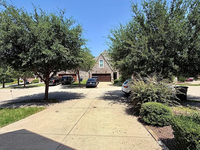 View when you come out of the house.