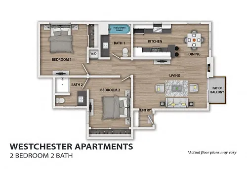 Floor plan Two Bedroom
