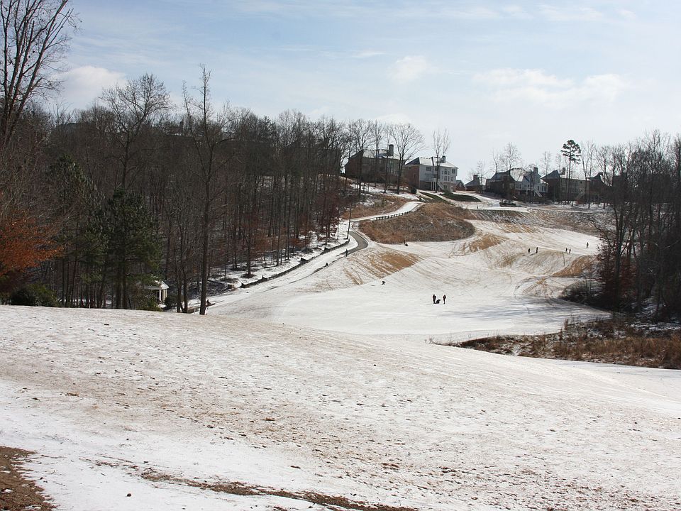 Snow View of Backyard Golf Course View