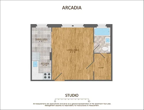 Floor plan Studio