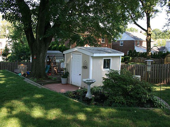 Shed in Backyard