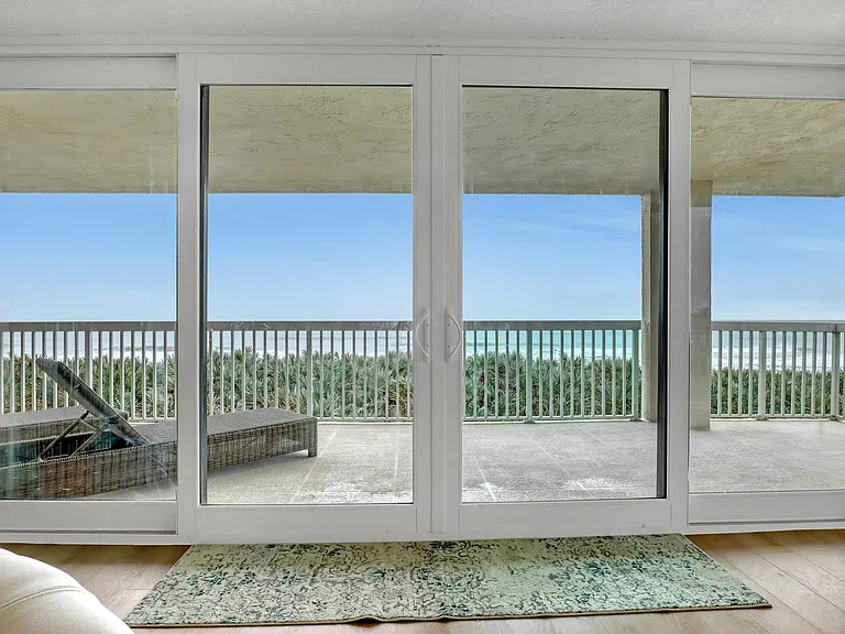 Balcony off living room