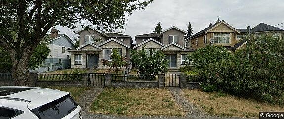 Front right side house in a duplex