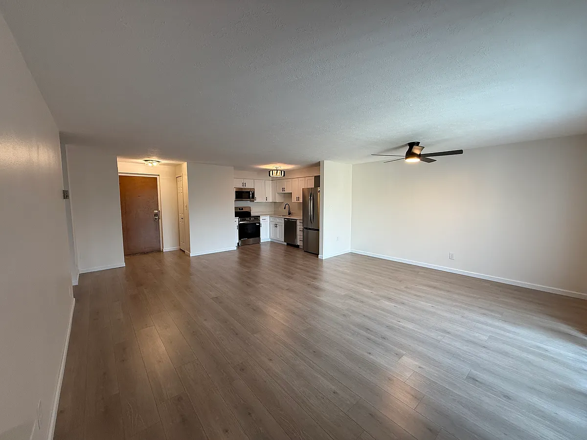Entry door and kitchen - 3400 Wooster Rd #607