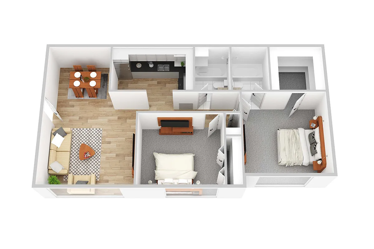 Floor plan Two Bedroom