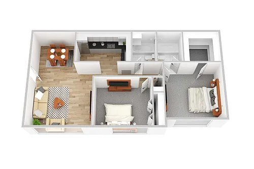 Floor plan Two Bedroom