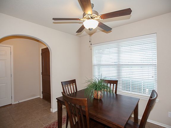 Well lit dining space