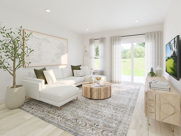 Spend family movie nights in the spacious great room.