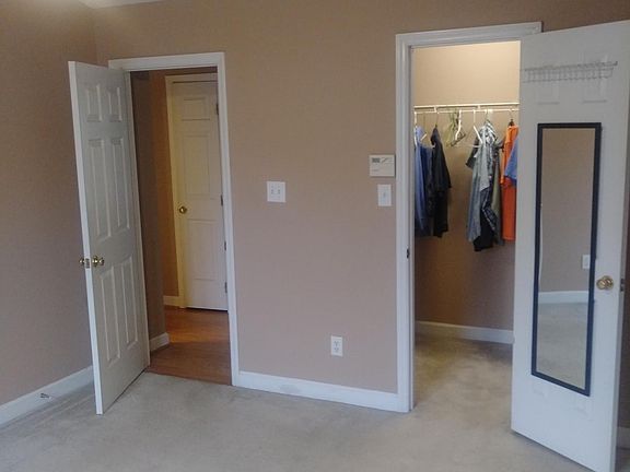 Master bedroom with walk in closet