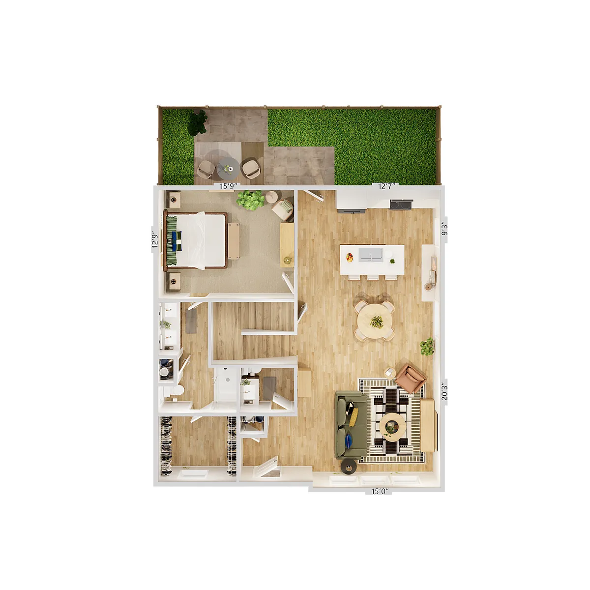 Floor plan Summit 4 X 2.5 A