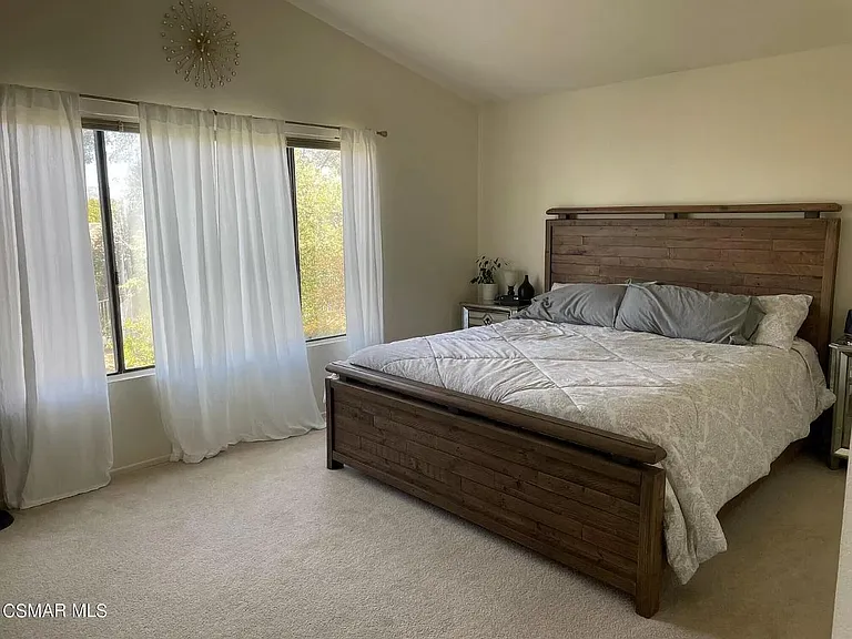 Upstairs master bedroom - staged