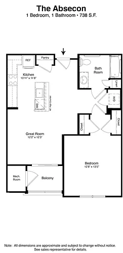 Floor plan Abescon