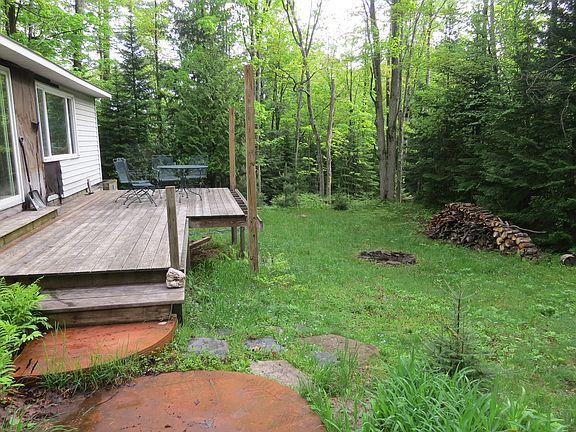 Back yard. Deck. Fire pit.