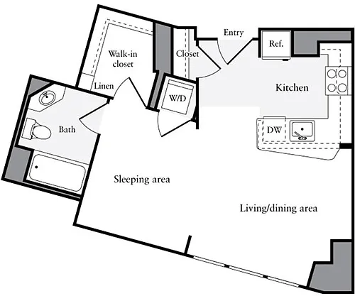 Floor plan Studio A