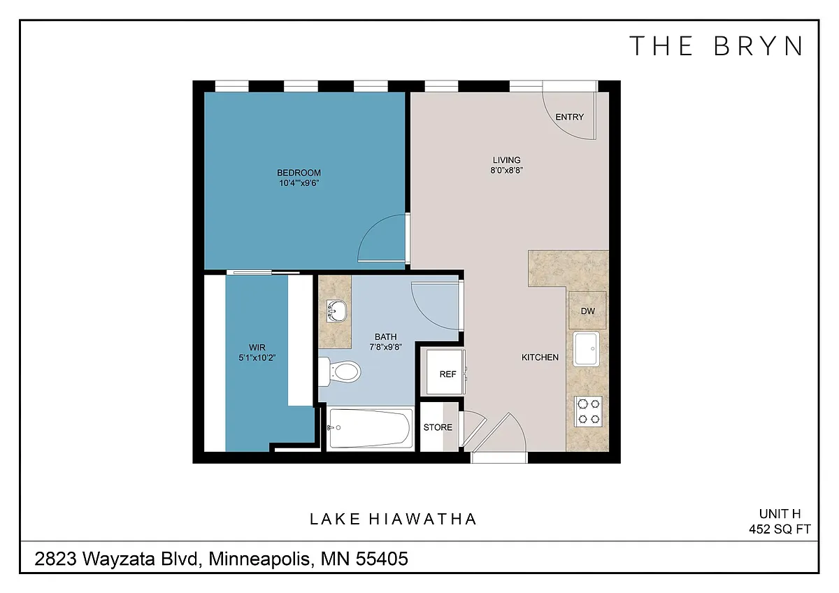 Floor plan Lake Hiawatha