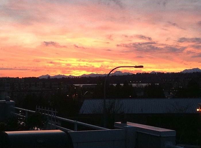 Sunset from balcony