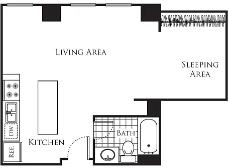 Floor plan Studio C3