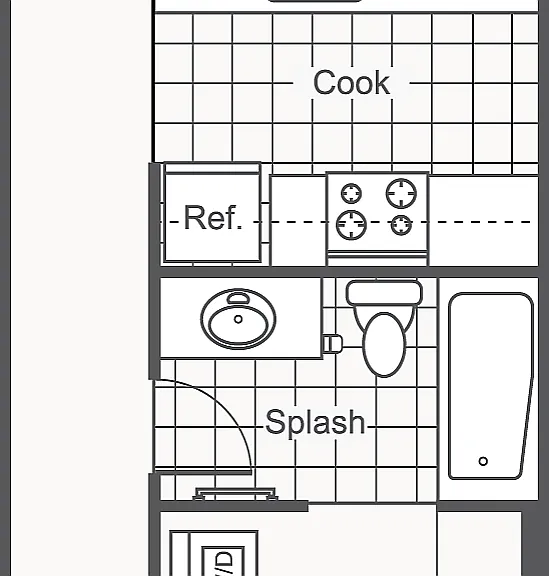 Moonstone | 1-Bedroom Floorplan Moonstone | 1-Bedroom Floorplan