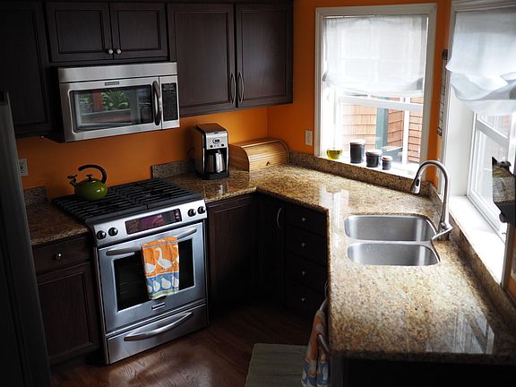 modern kitchen and appliances