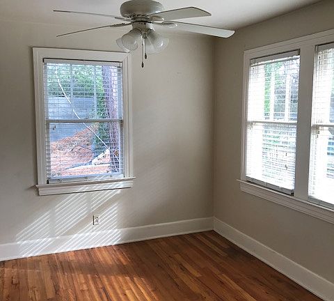 Master bedroom from living room doorway
