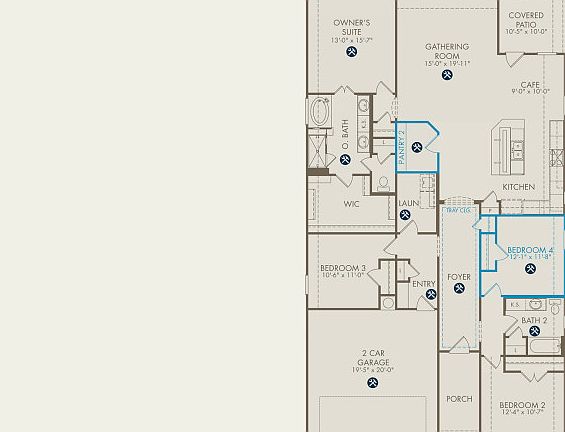 McKinney Floor Plan, Quick Move-In Home, Floor 1