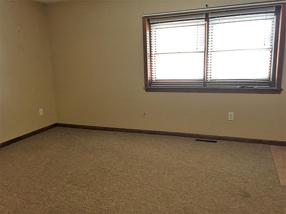 front window looking toward building