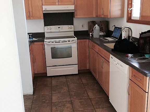 Kitchen from dining area
