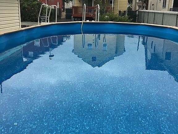 Large backyard off deck 