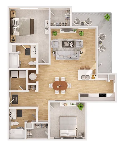 Floor plan B3