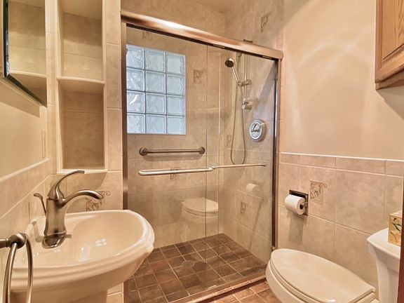 Bath with walk-in shower