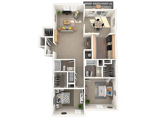 Floor plan 2x2H