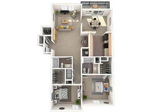 Floor plan 2x2H